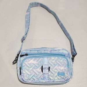 Lug Carousel Convertible Crossbody Mystic Sea Glass Tie Dye Print